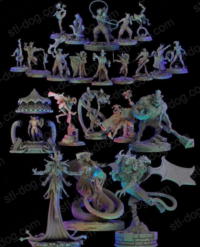 马戏团怪诞 (Circus Grotesque) 3D打印图纸